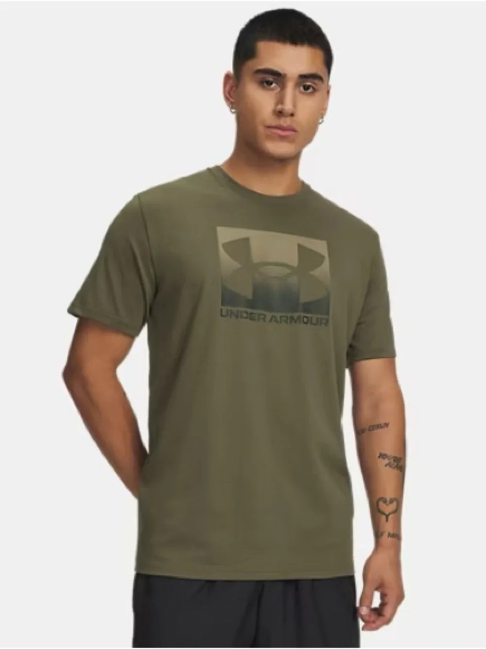 Under Armour Men’s Olive Green Logo Short Sleeve Tee